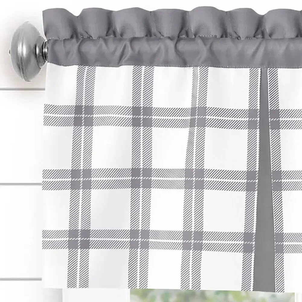 Achim Home Furnishing: Tate Windowpane Plaid Printed Tier & Valance Window